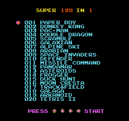 128合1(Game Zone II) - 详情 - 游戏 - FC图库